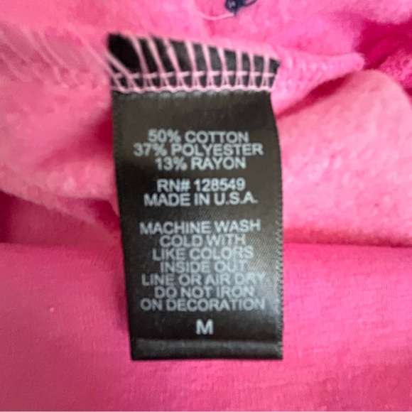 Aviator Nation RARE NEON Pink Limited Edition Smiley Sweatshirt NWT Medium - Picture 5 of 5